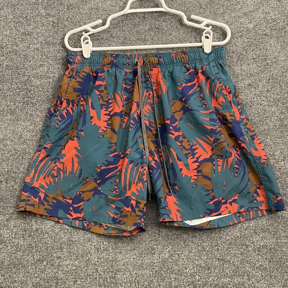 prAna Bowie E-Waist Board Shorts Mens Sz 32 Cape Verde Jungle